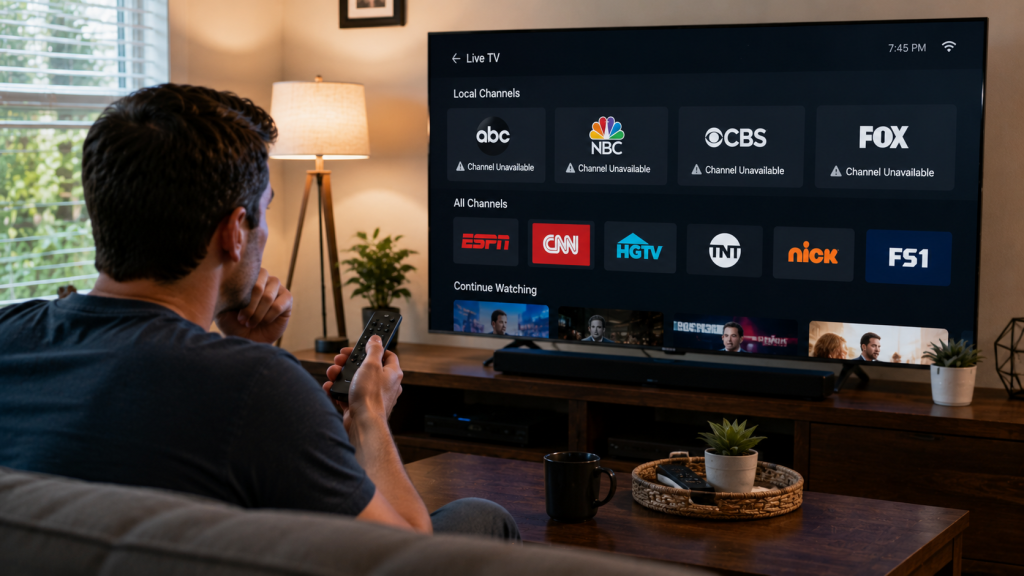 Local IPTV channels not working