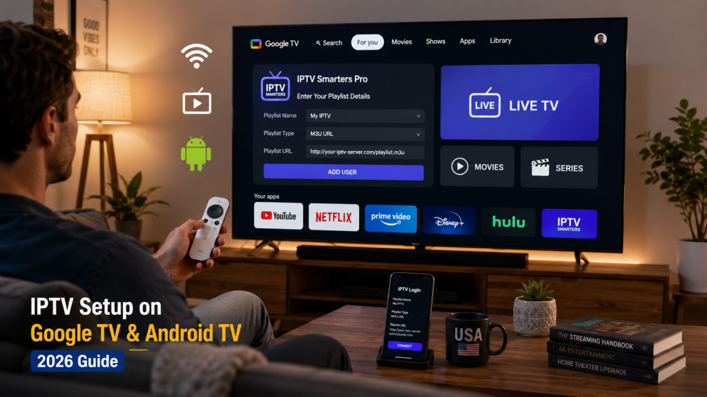 IPTV setup on Google TV and Android TV